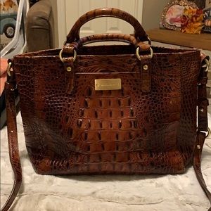 Brahmin brown cross body.